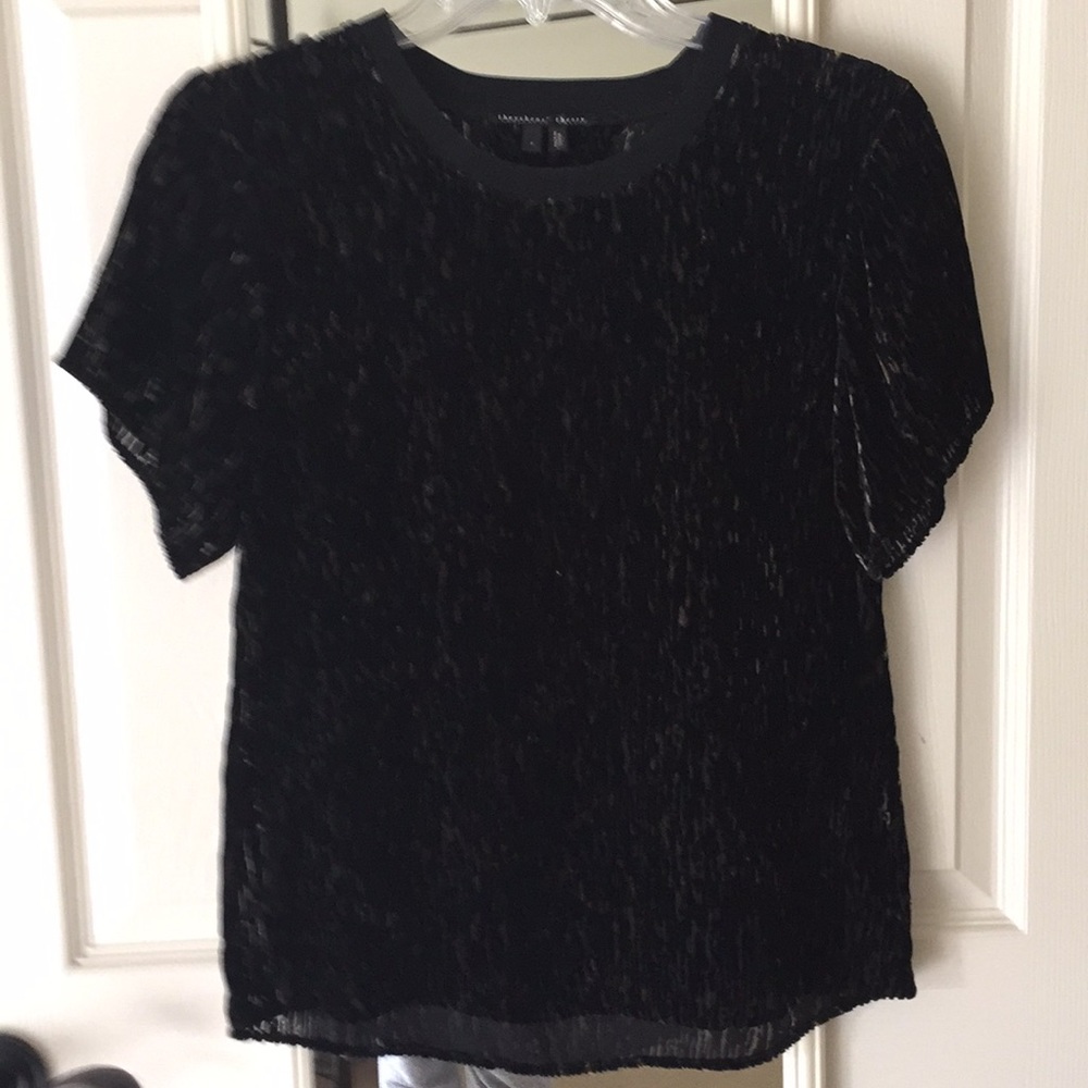 Theyskens Theory velvet burnout tee